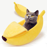 Funny Banana Boat Cat Bed House