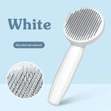 Soft Bristle Self-Cleaning Press Pet Hair Comb Brush