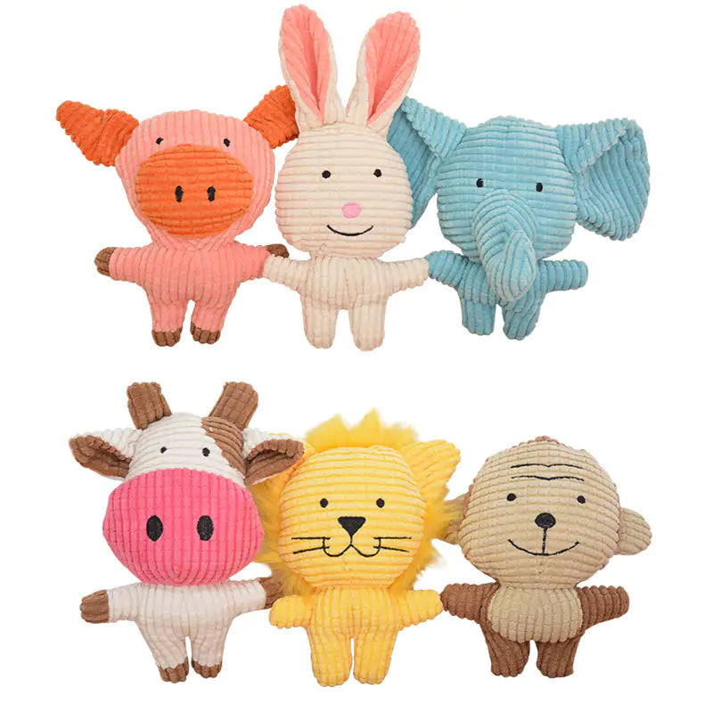 Adorable Animal Squeaky Pet Toys